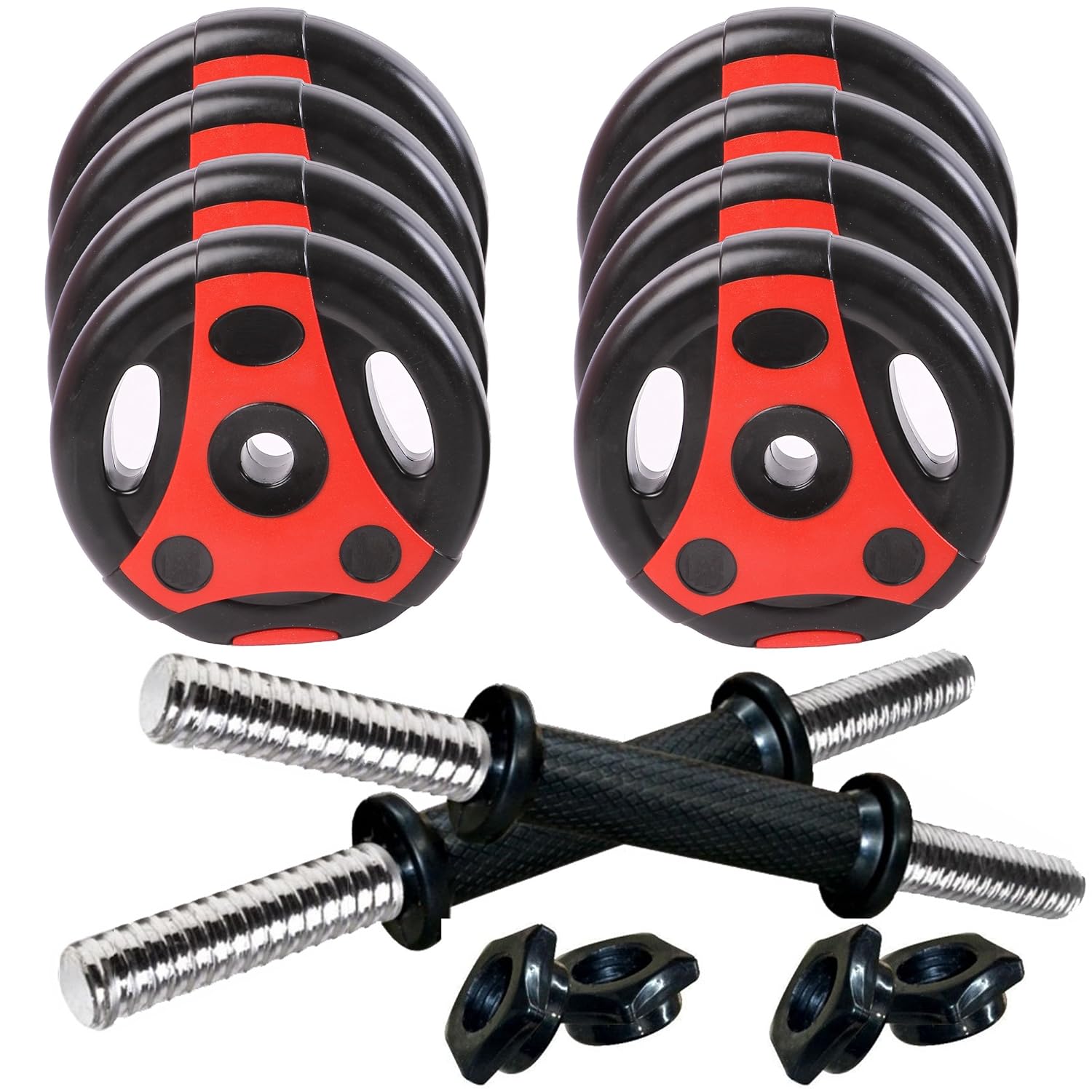 Buy 30 KG COMBO Adjustable Dumbbells Set With Grip Handles Weight Plate