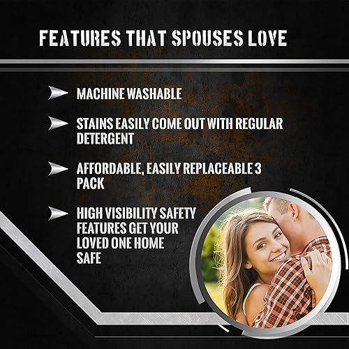 Miniatura 8 de Camisas de alta visibilidad para hombres  Construcción de manga larga Hi Vis, camisas de seguridad reflectantes para hombre, amarillo y naranja