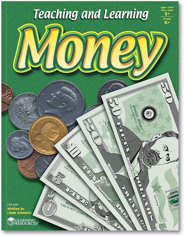 Learning Resources Teaching and Learning Money Activity Book, Counting/Sorting, Grades 4+,Multicolor | Financial Literacy for Kids, Money Workbooks for Kids, Life Skills Activity Workbook, Kindergarten Math Workbooks