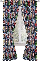Vista 10 de Jay Franco Marvel Spiderman Classic Saving The Day - Juego de 4 cortinas decorativas de 63 pulgadas (2 paneles, 2 alzapaños)