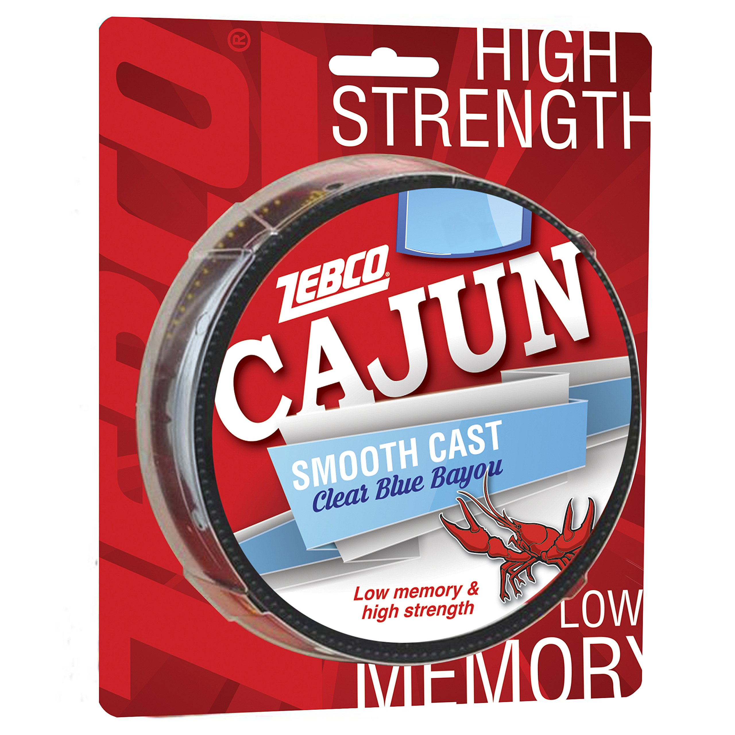 Zebco Cajun Line Smooth Cast Fishing Line, Clear Blue Bayou