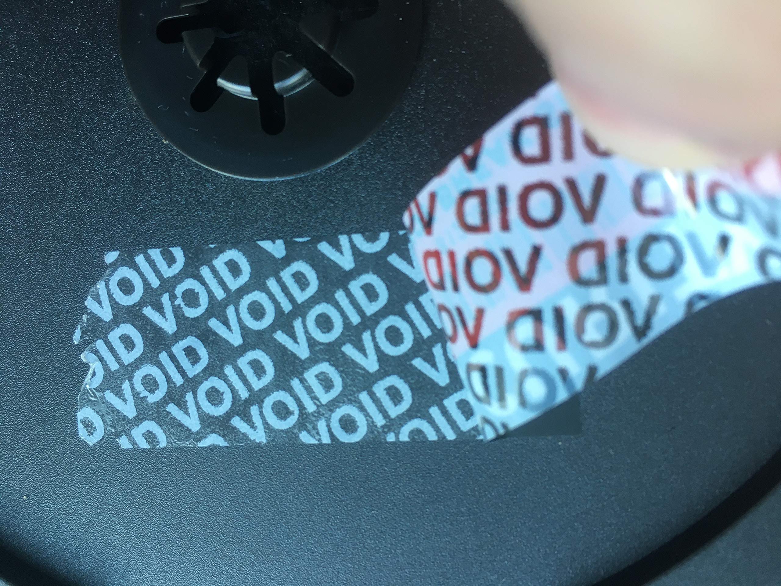 Adesivi di sicurezza con sigillo di garanzia Void rosso e nero non Break Seal x 500 etichette