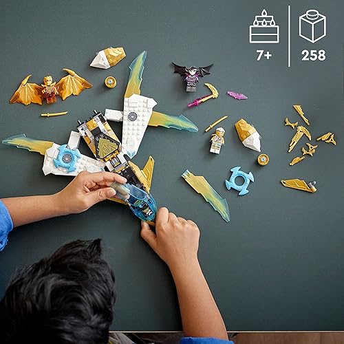 Miniatura 6 de LEGO NINJAGO Zane's Golden Dragon Jet 71770 - Juego de aviones de juguete, idea de regalo de cumpleaños para niños y niñas de 7 años con minifiguras