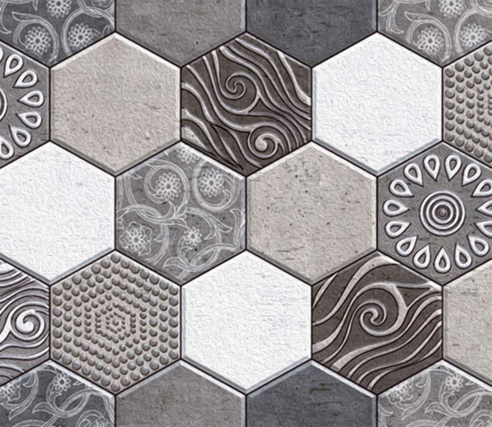 QTA Plaque de recouvrement pour cuisinière, 60 x 52 cm, en verre, pour cuisinières électriques, à induction, protection anti-éclaboussures, planche à découper, gris mosaïque