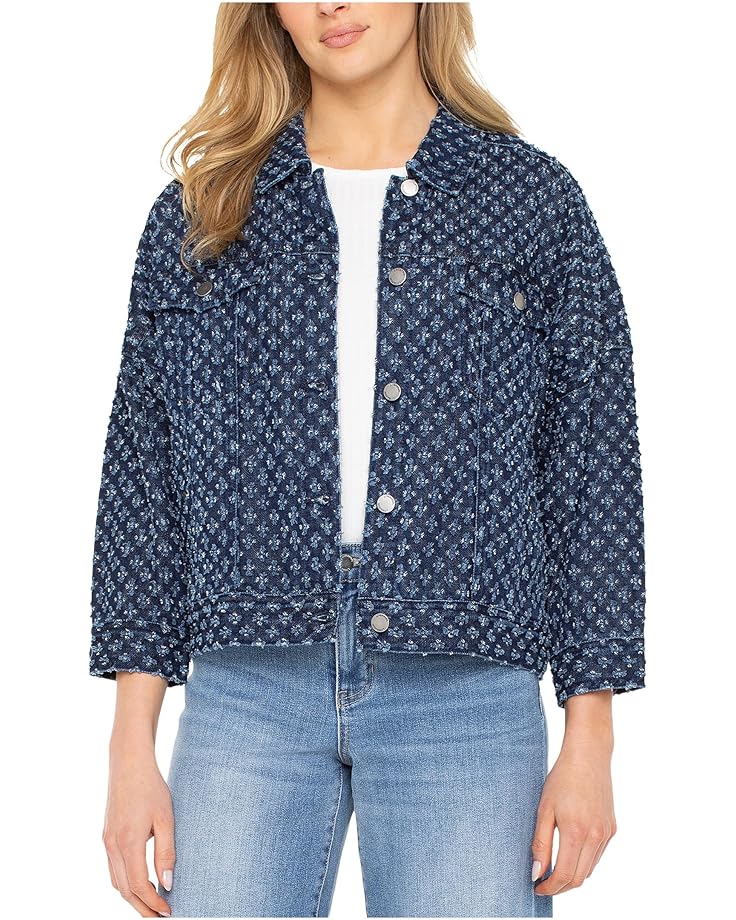 Liverpool Los Angeles Crop Easy Trucker Jacket - Main View