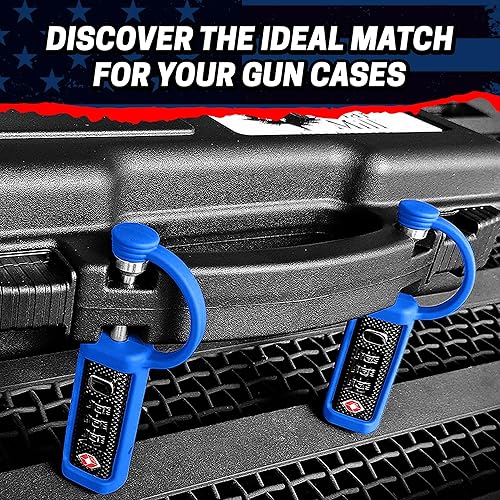 Miniatura 4 de Cedar Mill - Cerradura para pistola aprobada por la TSA, duradera, resistente a los cortes, cerraduras TSA de seguridad para estuche de armas,