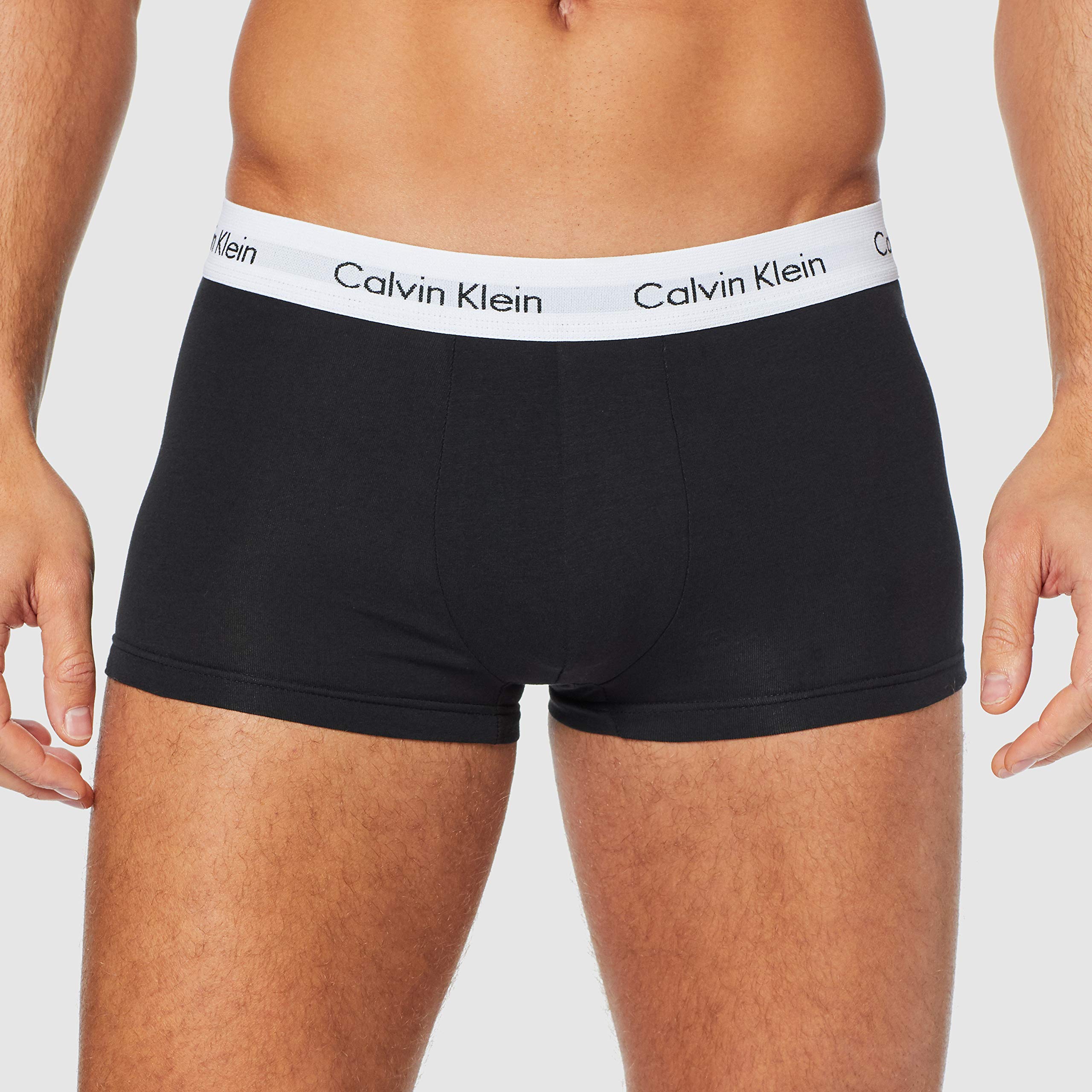 Calvin Klein Boxer Uomo, Hüft-Shorts, Alta qualità Baumwoll-Unterhosen per Uomo, con Stretch-Anteil, Elasticizzati Colorati, 3er Pack, Taglie: XS - XL