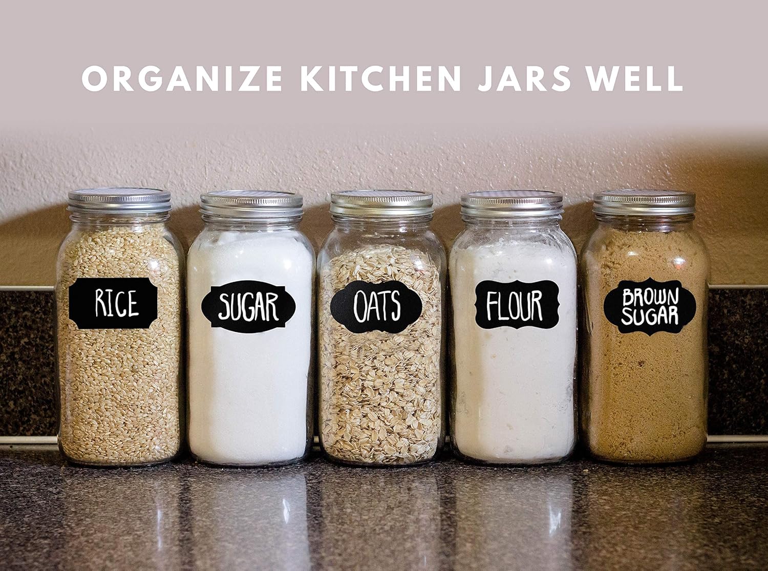 Buy Premium Chalkboard Labels, Chalkboard Mason Jar Labels ...
