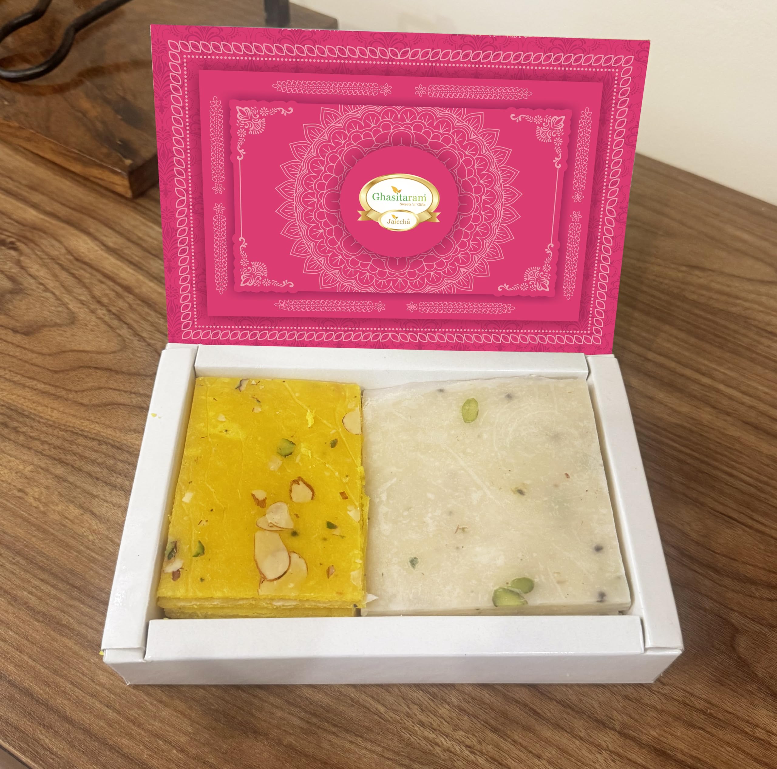Ghasitaram Gifts Jaiccha Sweets ICE(Bombay) HALWA (200 GMS) |Sweets|Sweets Gift Pack|Diwali Sweets|Indian Mithai|Diwali Sweets Gift Box|Sweets Gift Box