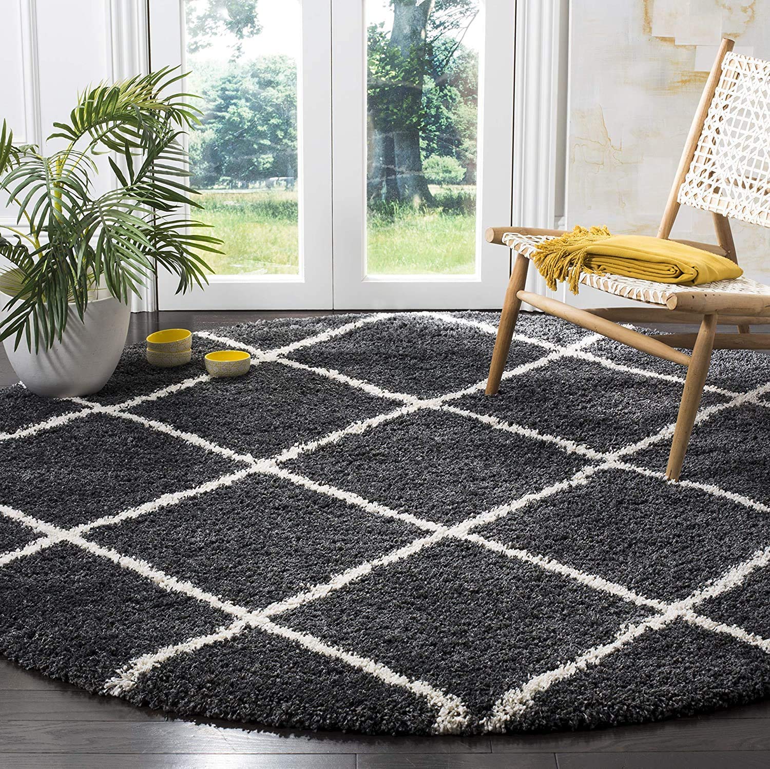 Soft Shaggy Round Carpet - Cozy Home Decor -9