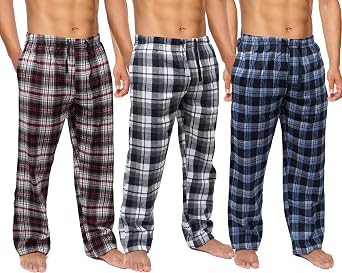 Active Club ERROR #VALUE! | Plaid Lounge Bottom, Drawstring Waist, Side Pockets, Sleep Lounge, 3 Pack