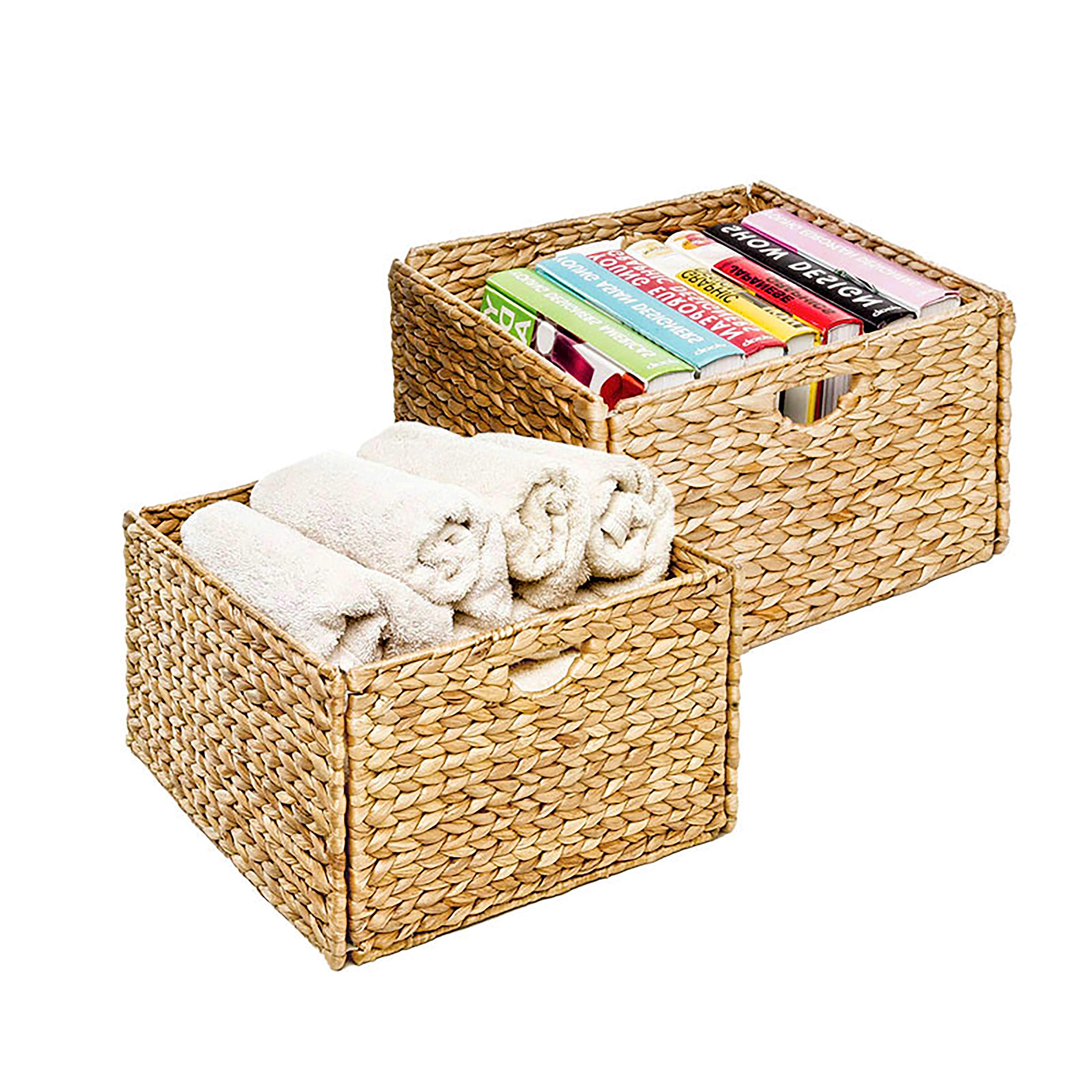 Shelves With Wicker Baskets Decor For You