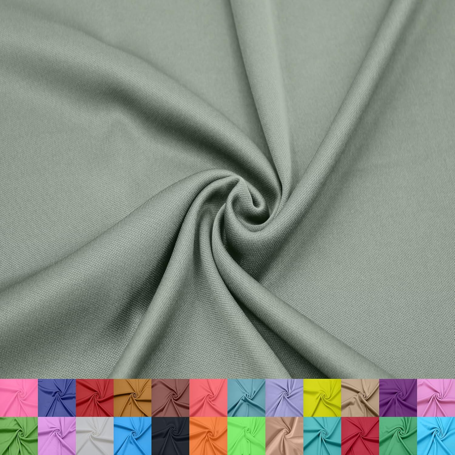 60\" Wide 100% Polyester Interlock Lining – Lightweight Knit Fabric by The Yard for Apparel, Clothing, Draperies, School Projects, Party Decorations, and DIY Olive #110 1 Yard