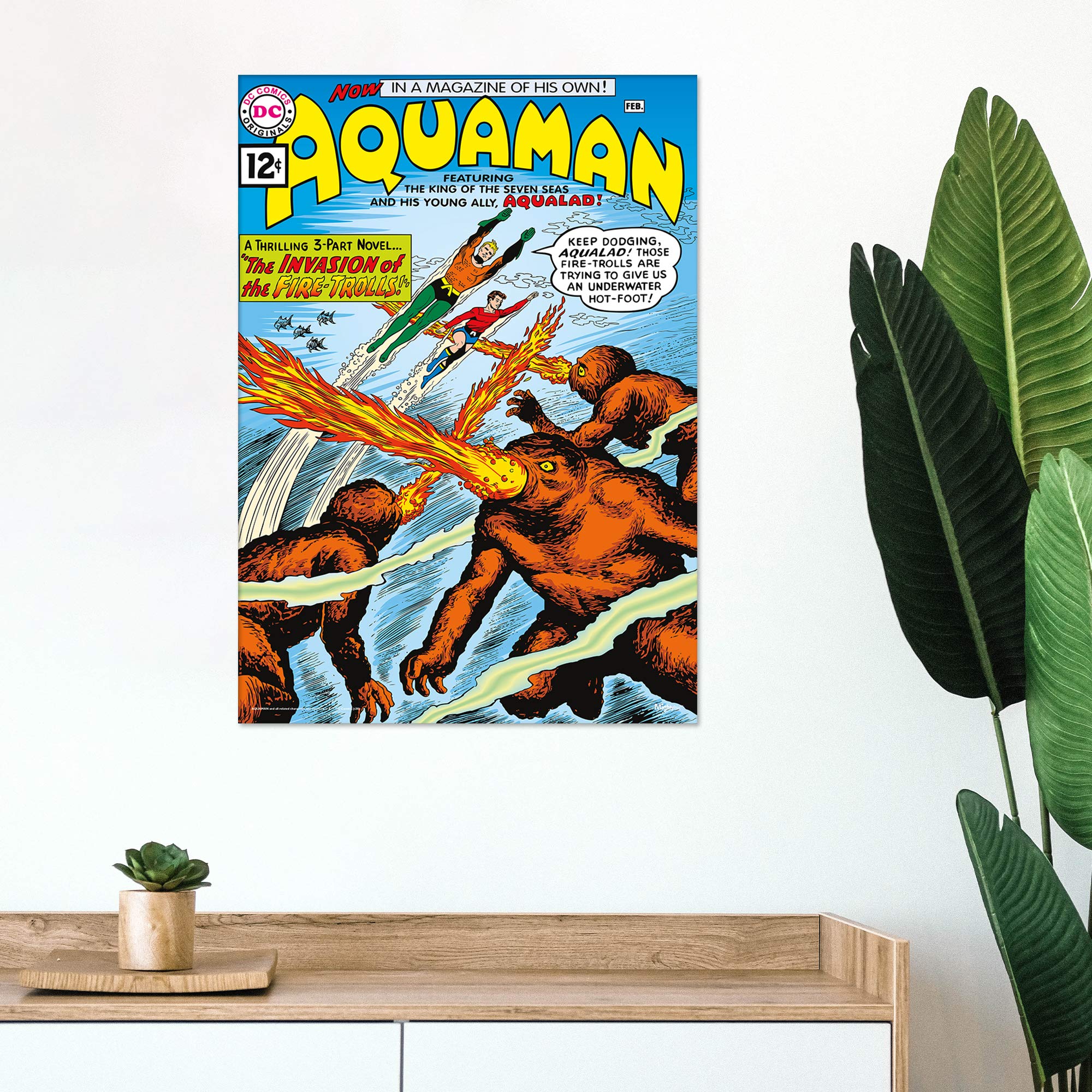Amazon.com: MIGHTYPRINT DC Comics – Aquaman – Invasion of The Fire