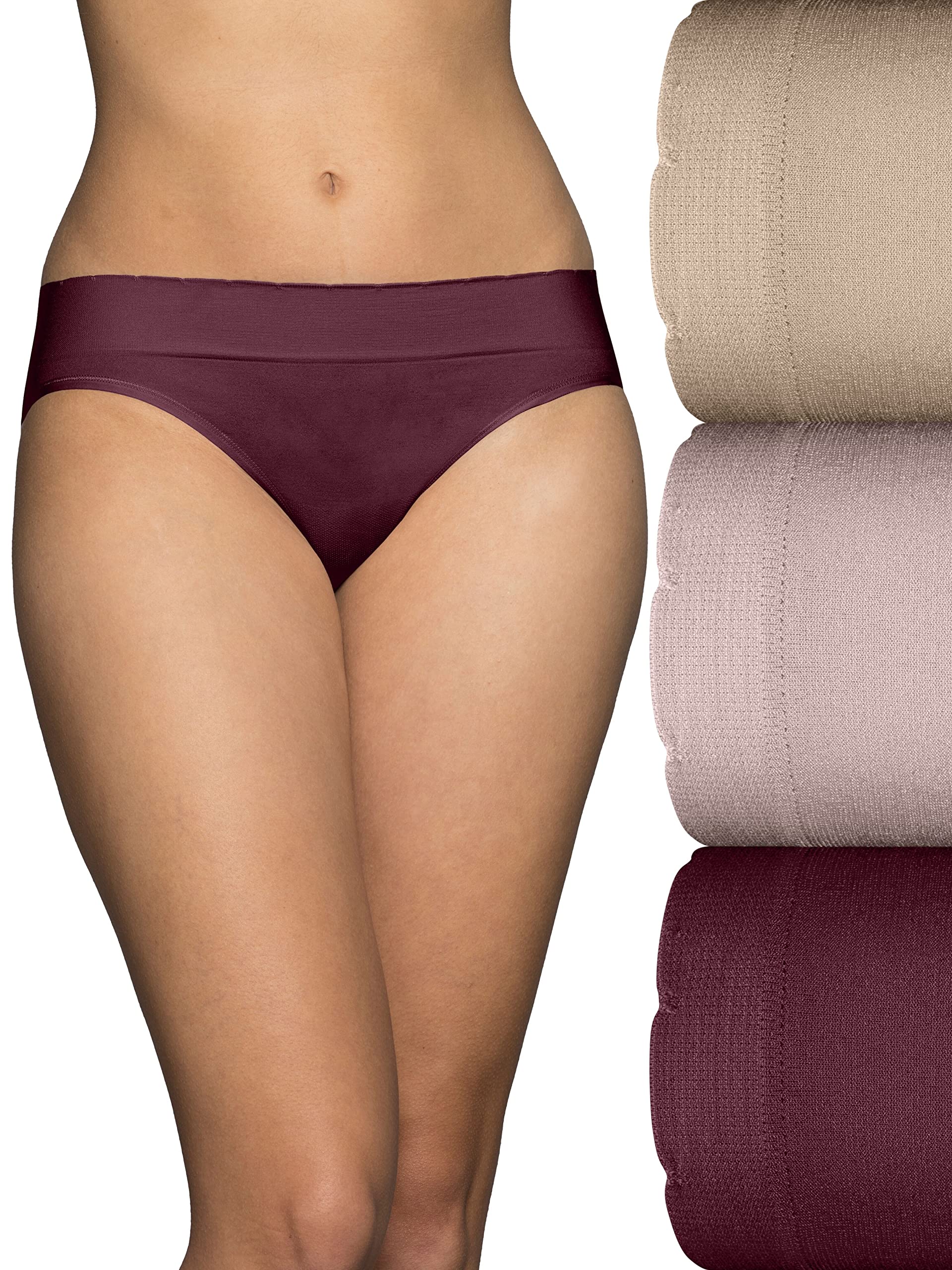 Vanity Fair womens Seamless Underwear, Light Smoothing, No Pinch No Show