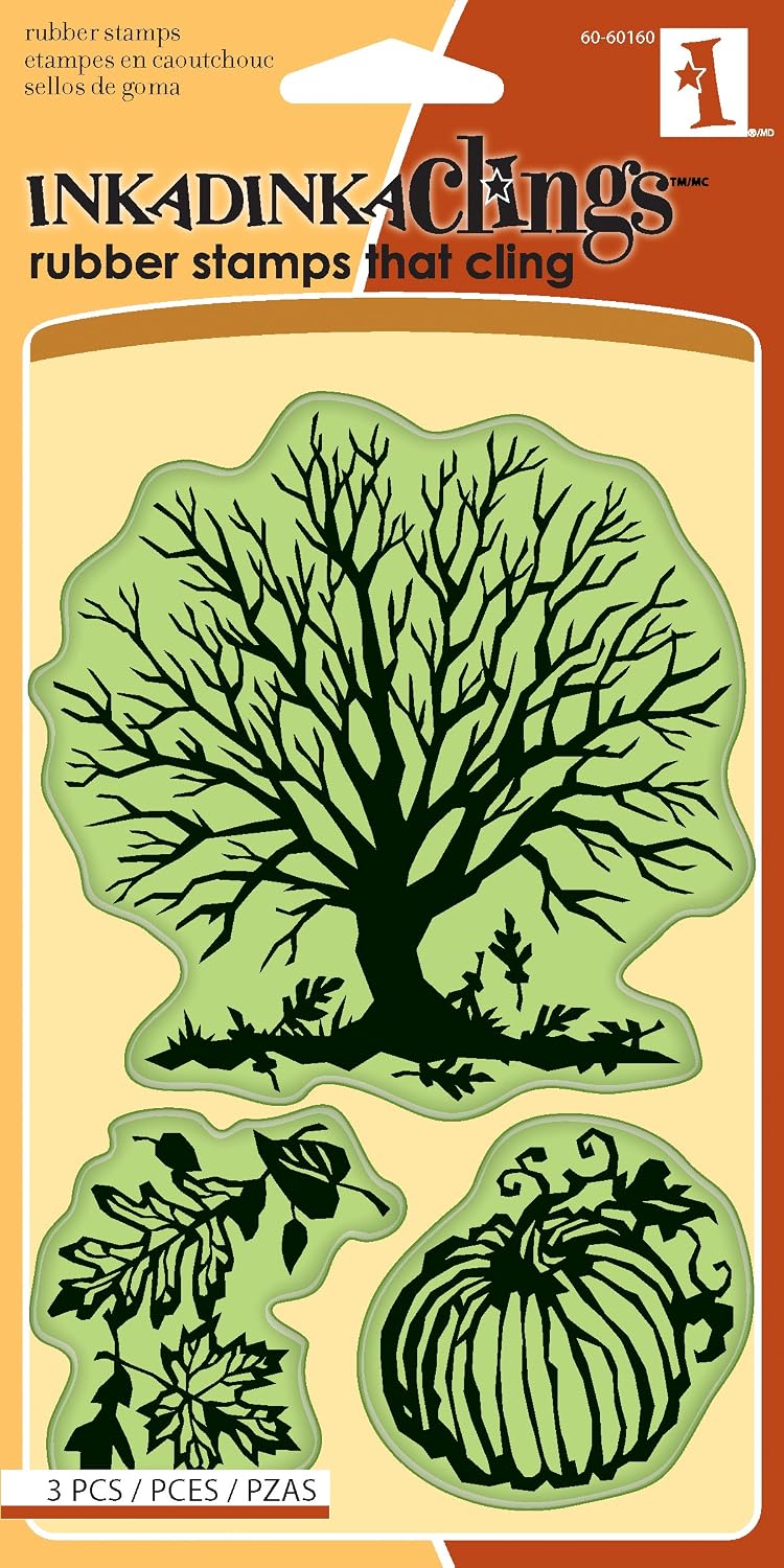 Inkadinkado Cling Stamps, Papercut Fall