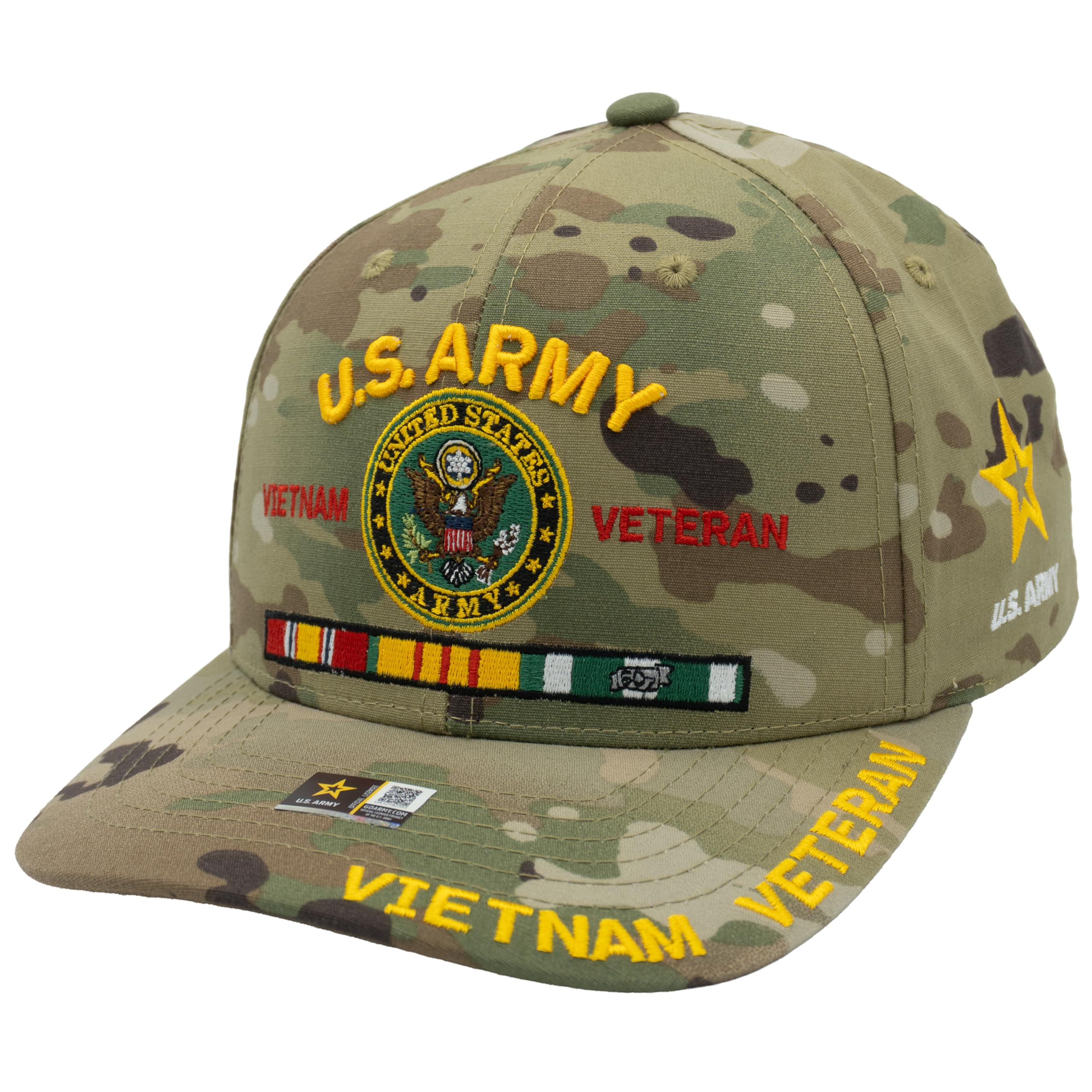 Vietnam Veteran Hat for Men US Army Official Baseball Cap