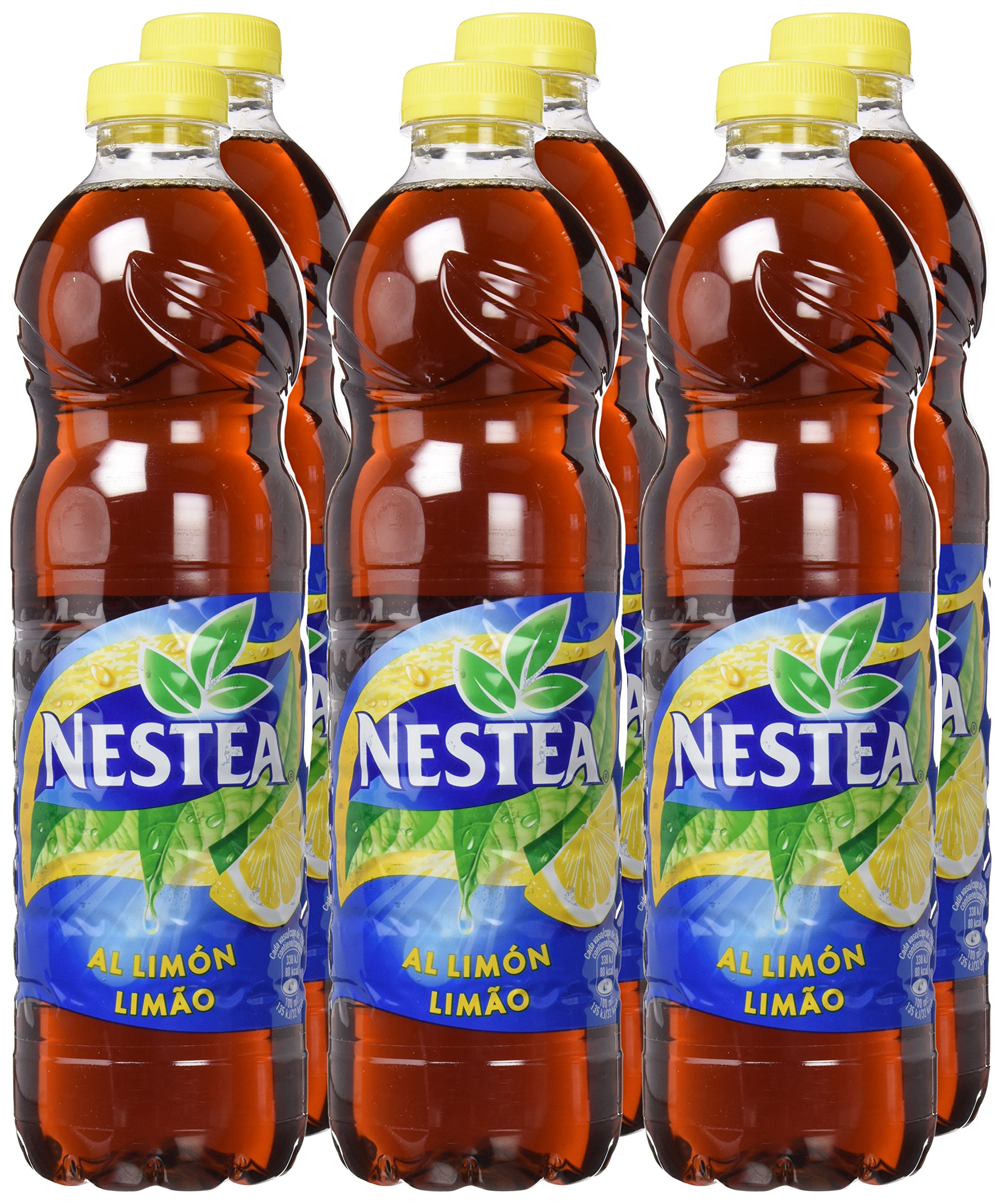 Nestea Limon Refresco de Té sin Gas 1.5 l Pack de 6 Botella de Plástico