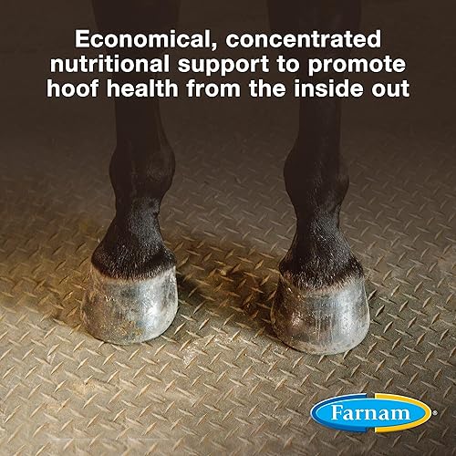 Miniatura 2 de Farnam Horseshoer's Secret Pelleted Hoof Supplements Concentrado, fórmula económica con 25 mg. de biotina por porción de 2 oz, 3.75 libras,