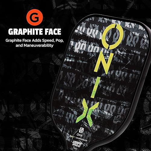 Miniatura 2 de Onix React Pickleball Paddle cuenta con puntos dulces mejorados de Nomex Core Insert y cara de grafito