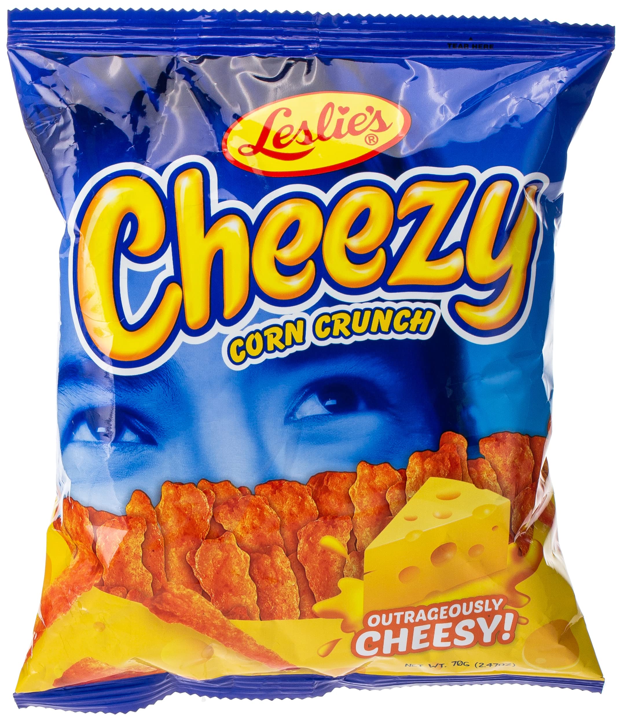 Leslies Corn Crunch 70 gm Cheesy