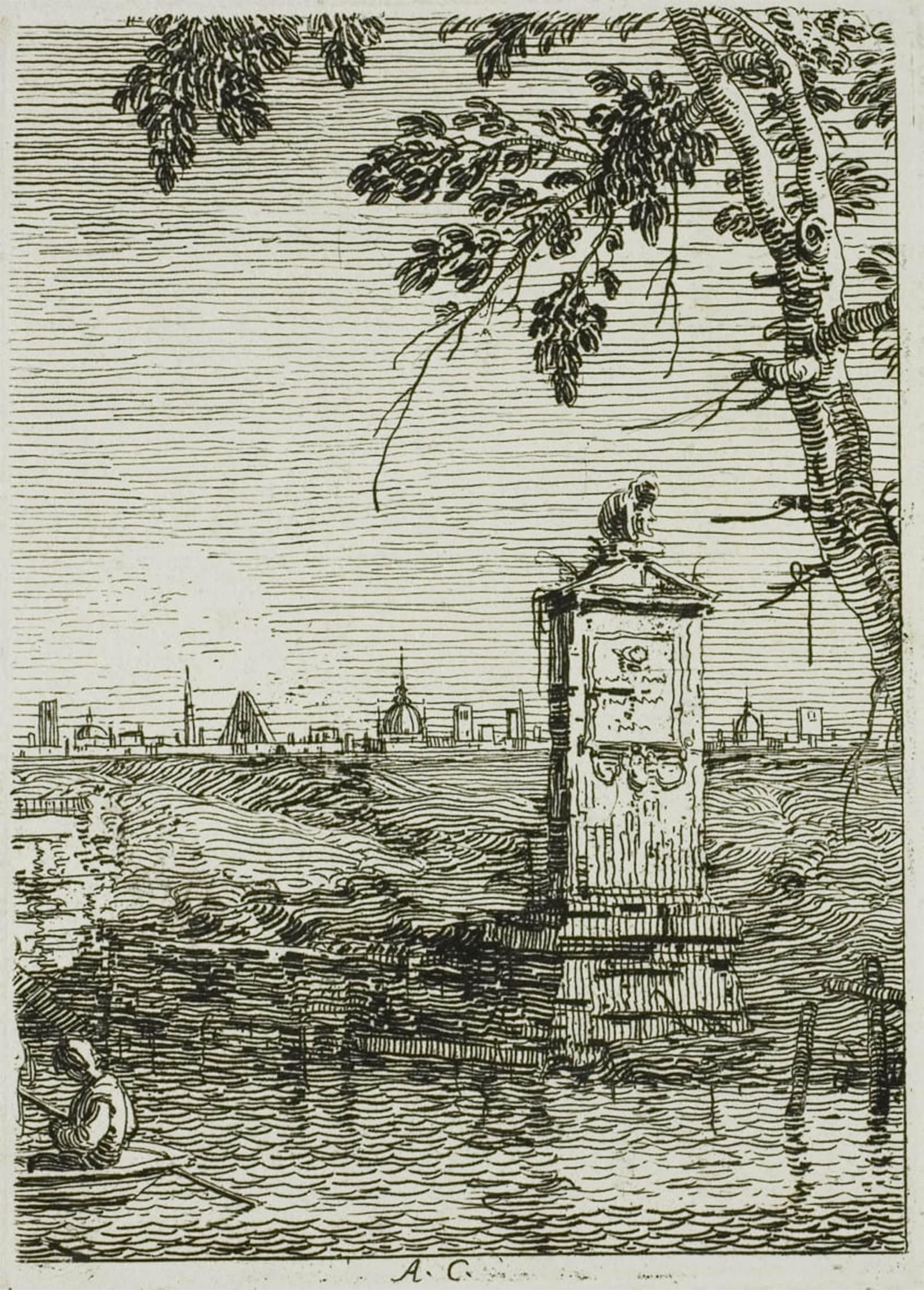 Artxlxxbn No Frame Famous Prints Artwork Pictures Poster Painting Art The Little Monument By Canaletto Artwork Landscape Pictures For Home Decor 60X90cm