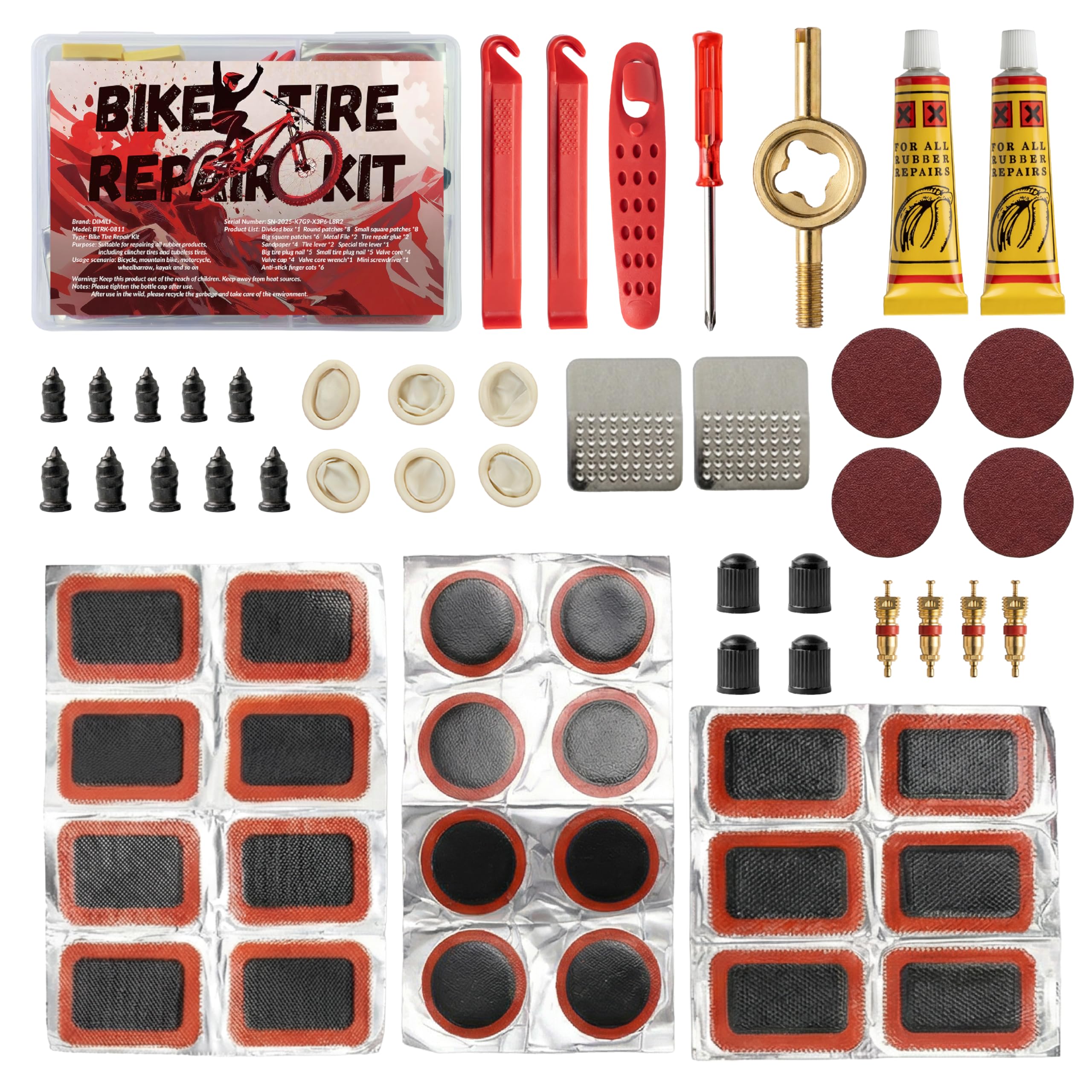 Dimili 60Pics Tire Repair Kit