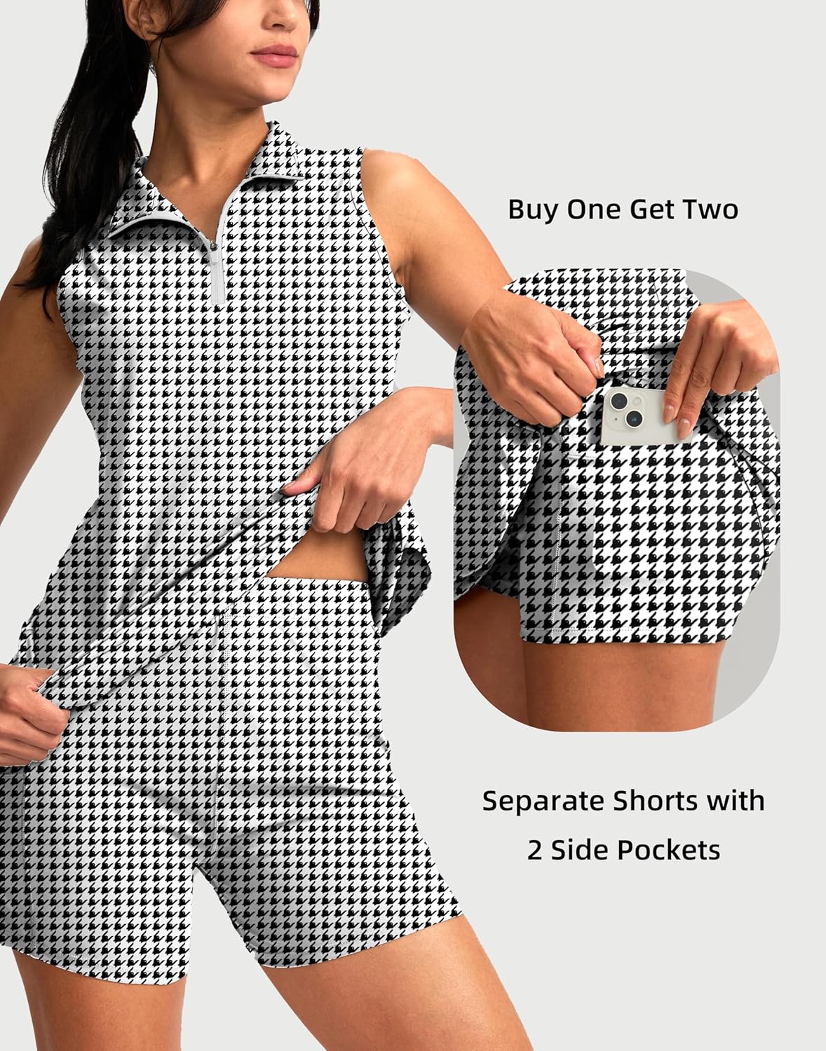 G Gradual Tennis Dress for Women Golf Outfits with Shorts and Pockets Sleeveless Active Exercise Athletic Dresses for Women - Image 5