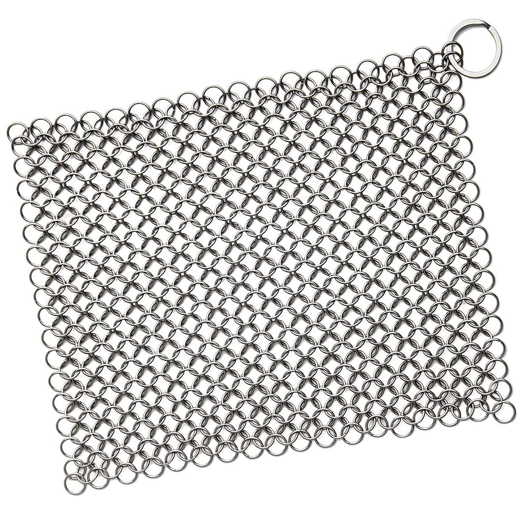 Scrubber Chainmail - Cleaner for Cast Iron Stainless Steel Anodized Cookware Scraper Clea…