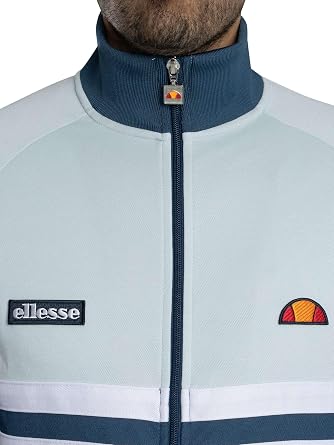 ellesse Men's Rimini Track Top Jacket Blue/Light Blue