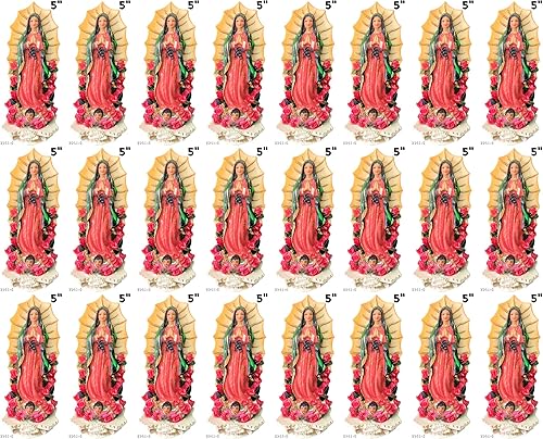 Virgen De Guadalupe - Juego de 24 piezas, estatua de 5 pulgadas