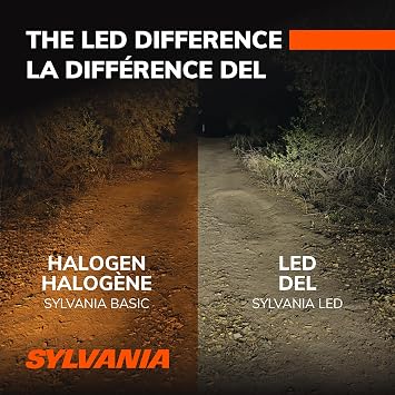 Sylvania 9007 LED Powersport Headlight Bulbs for Off-Road Use or Fog Lights - 2 Pack