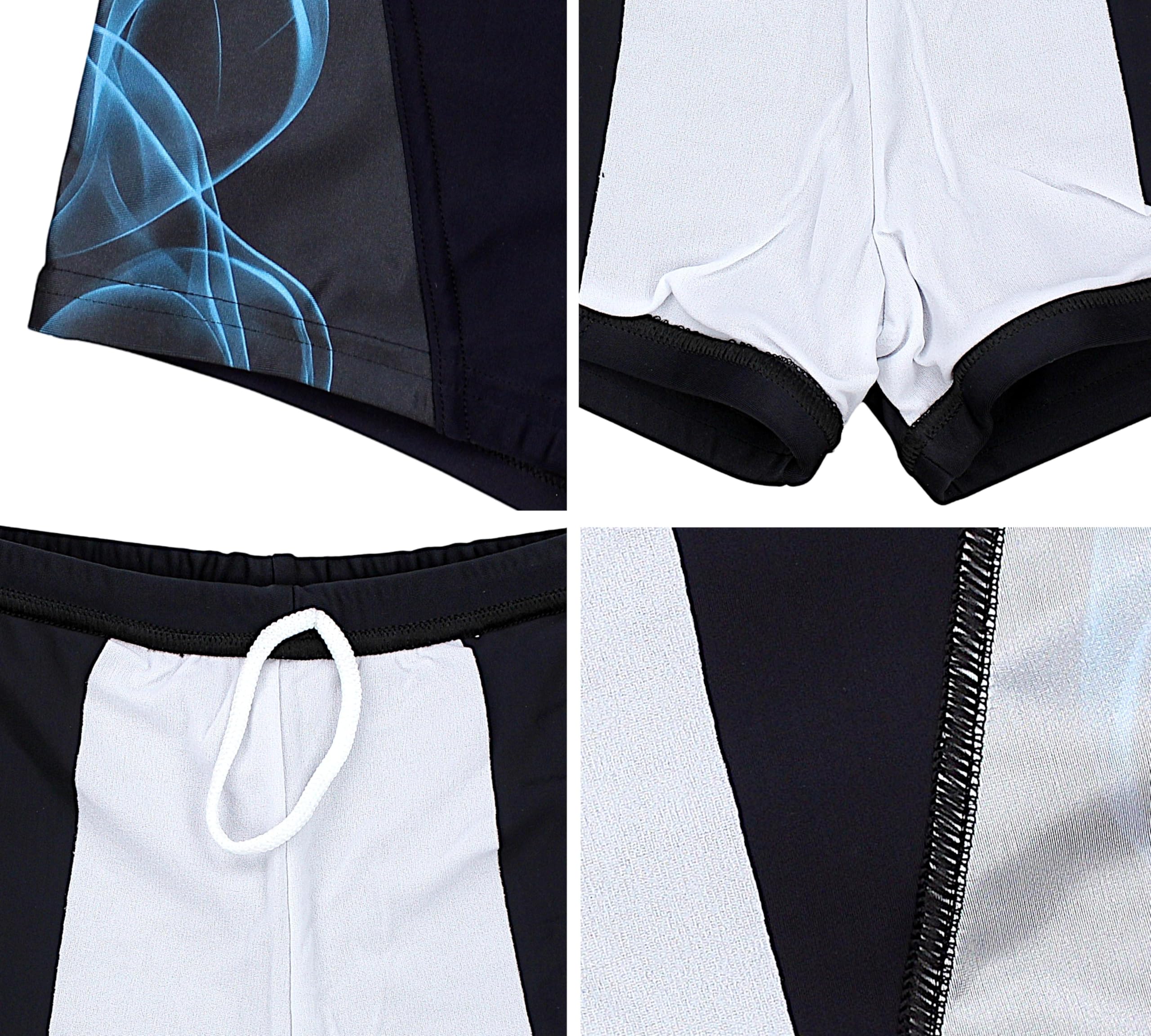 Aquarti Herren Kurze Badehose mit Streifen