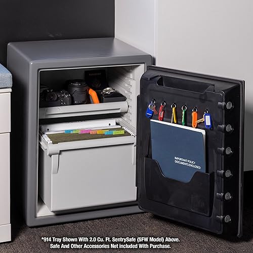 Miniatura 2 de SentrySafe Inserto de estante para cajas fuertes ignífugas e impermeables SFW205, accesorio de estante seguro multiposicional para cajas fuertes de