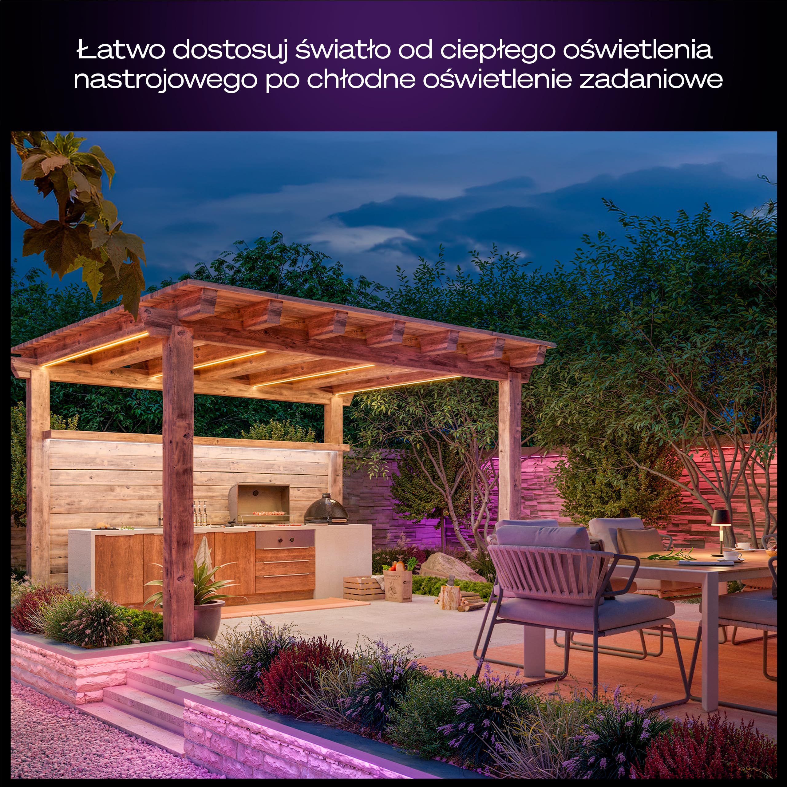 Philips Hue OmniGlow Zewnętrzna Taśma LED, 3 m