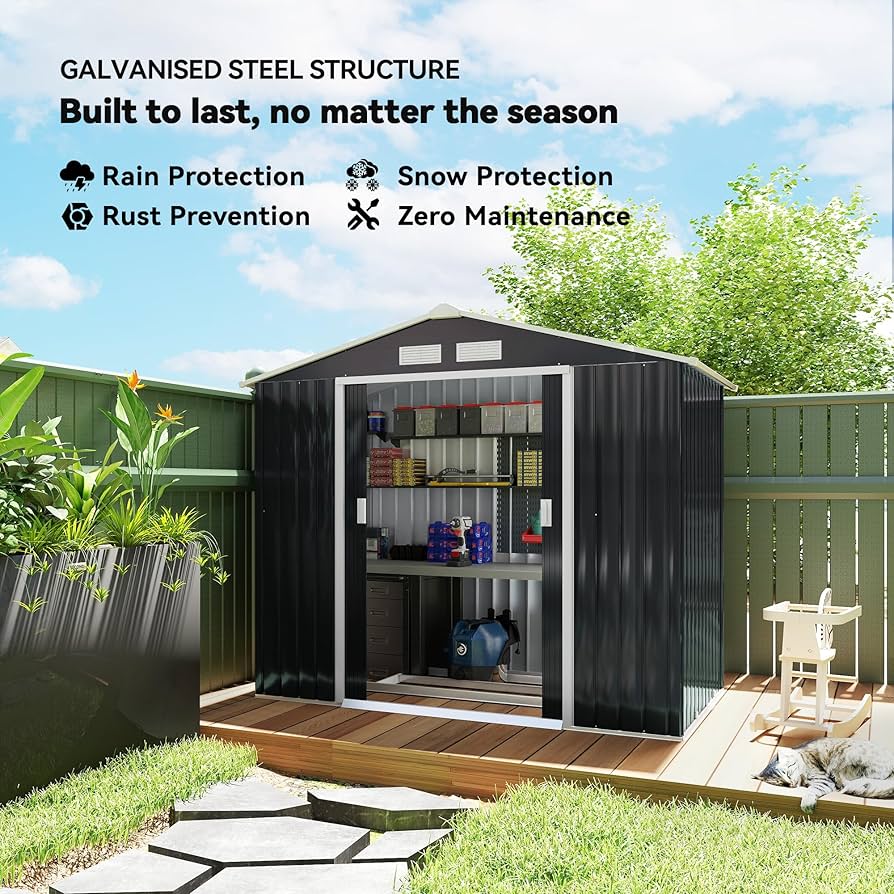 トップス necessary or unnecessary/n.o.un ete81 X Amazon.com : Outsunny 7' x 4' Outdoor Storage Shed, Garden