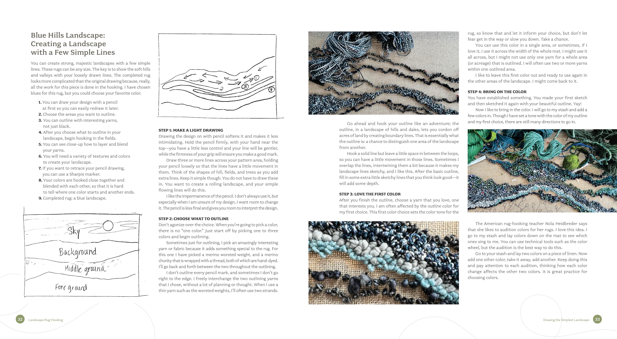 Landscape Rug Hooking: A Painterly Approach to Creating the Landscapes You Love