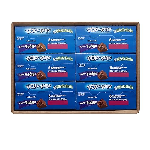 Miniatura 6 de Kellogg's Pop-Tarts - Pasteles tostadores de desayuno hechos con grano entero, caramelo esmerilado, 21.1 onzas (72 unidades)