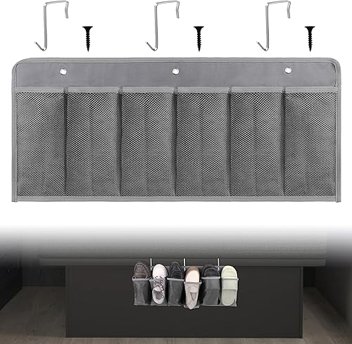 Bolsillos para zapatos de caravana, 6 bolsillos grandes, organizador de almacenamiento pesado con ganchos resistentes, bolsillos de almacenamiento