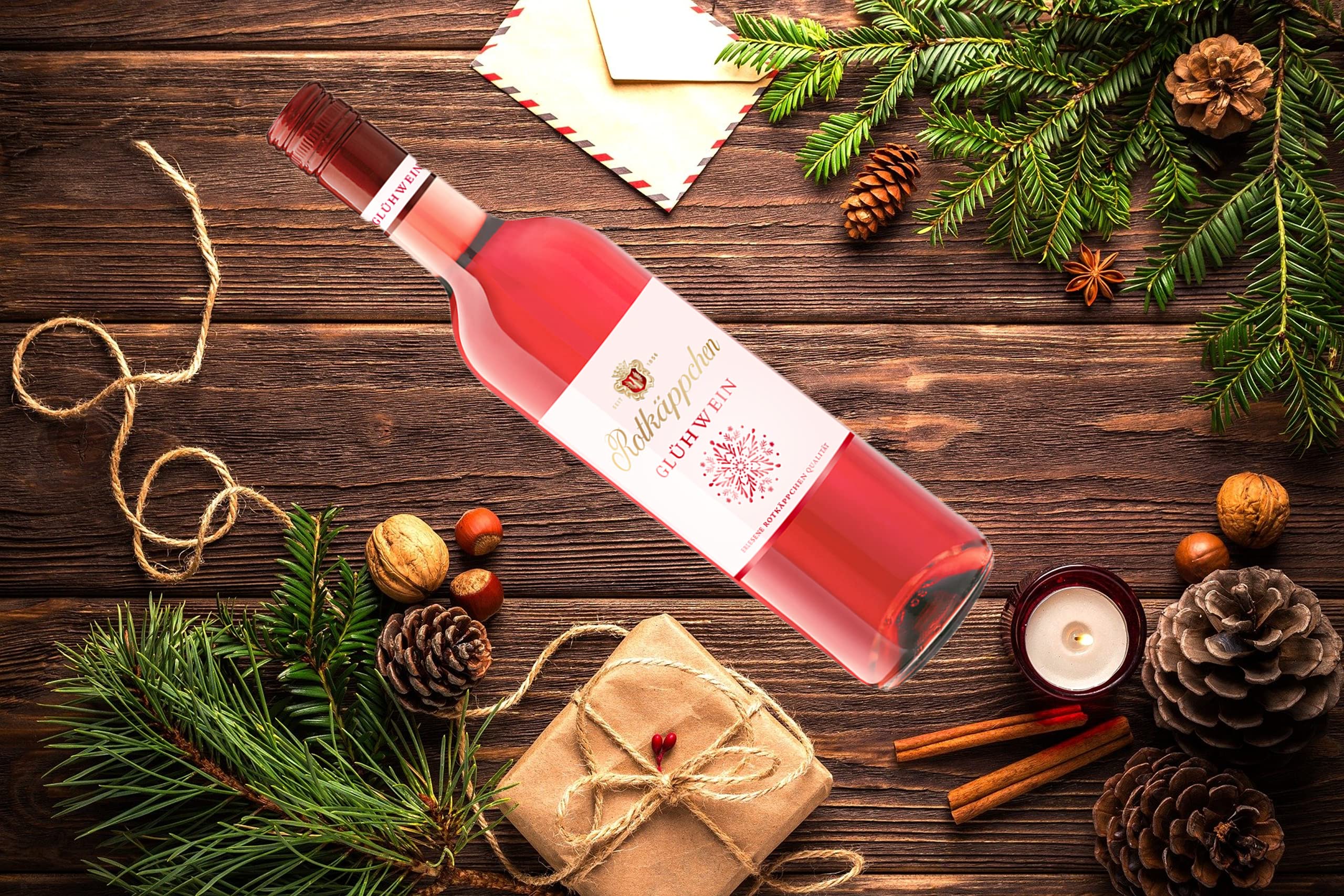 Rotkäppchen Qualitätswein Glühwein Rot hell (6 x 0,75l) – Aromatisch-winterlicher, rosé-farbener Glühwein in erlesener Rotkäppchen Qualität