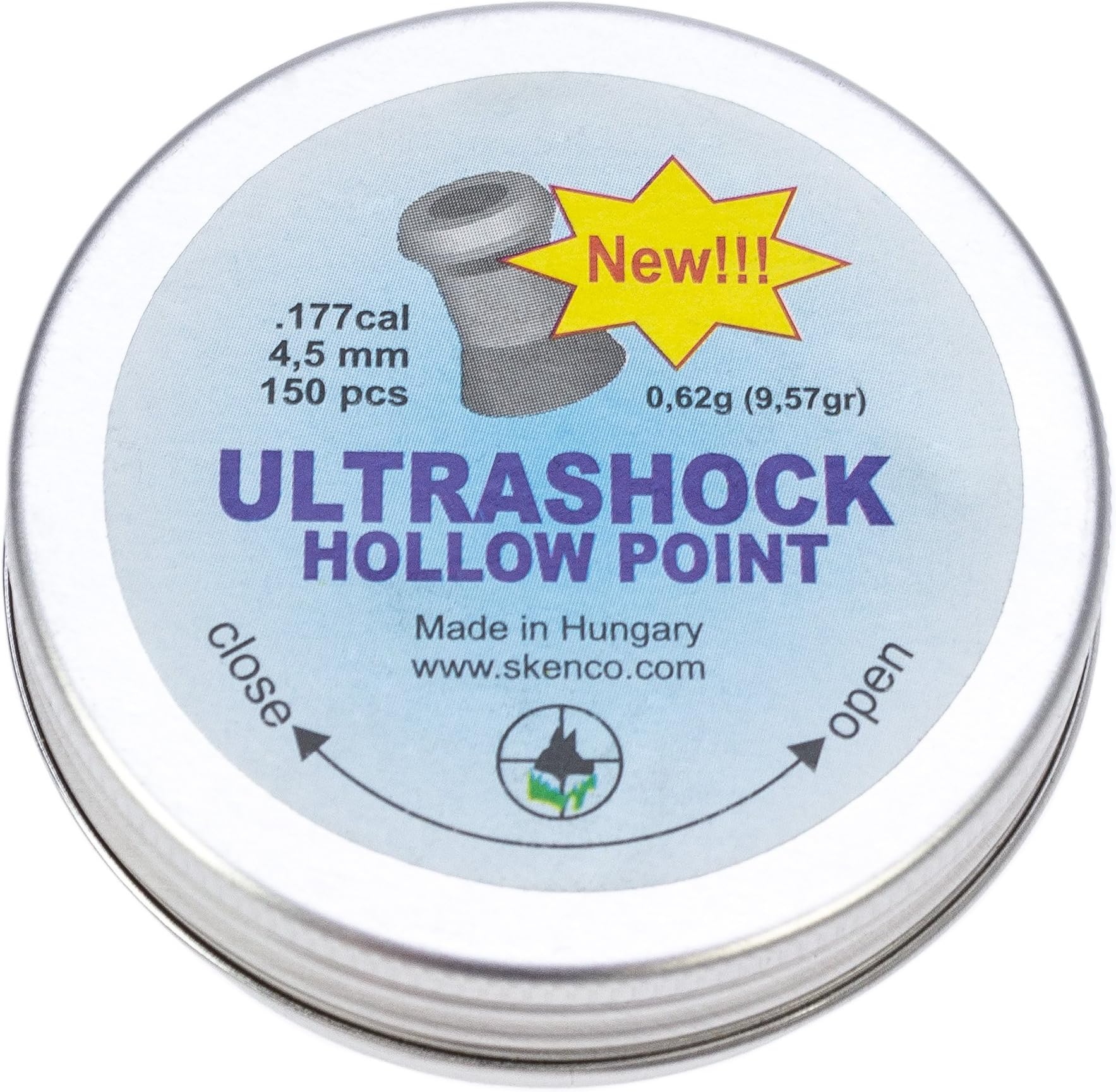 UltraShock .177 Cal, 9.57 Grains, Hollowpoint, 150ct