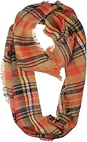 VIVIAN & VINCENT Women's Scottish Tartan Infinity Scarf - Lightweight Warm Plaid Loop for Fall Winter