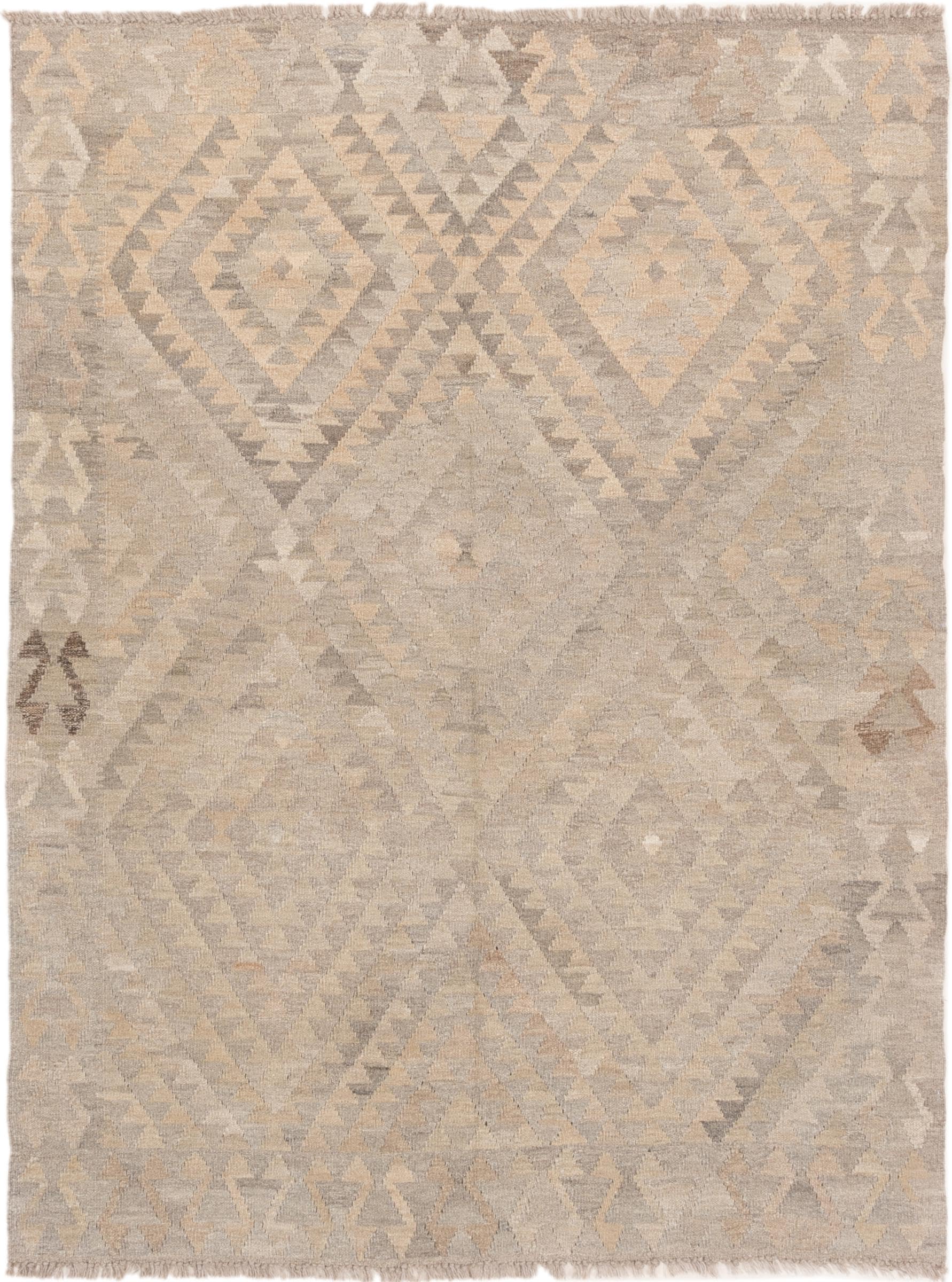 Tapis Kilim Afghan Heritage en laine tissé main 136x179 cm pour salon