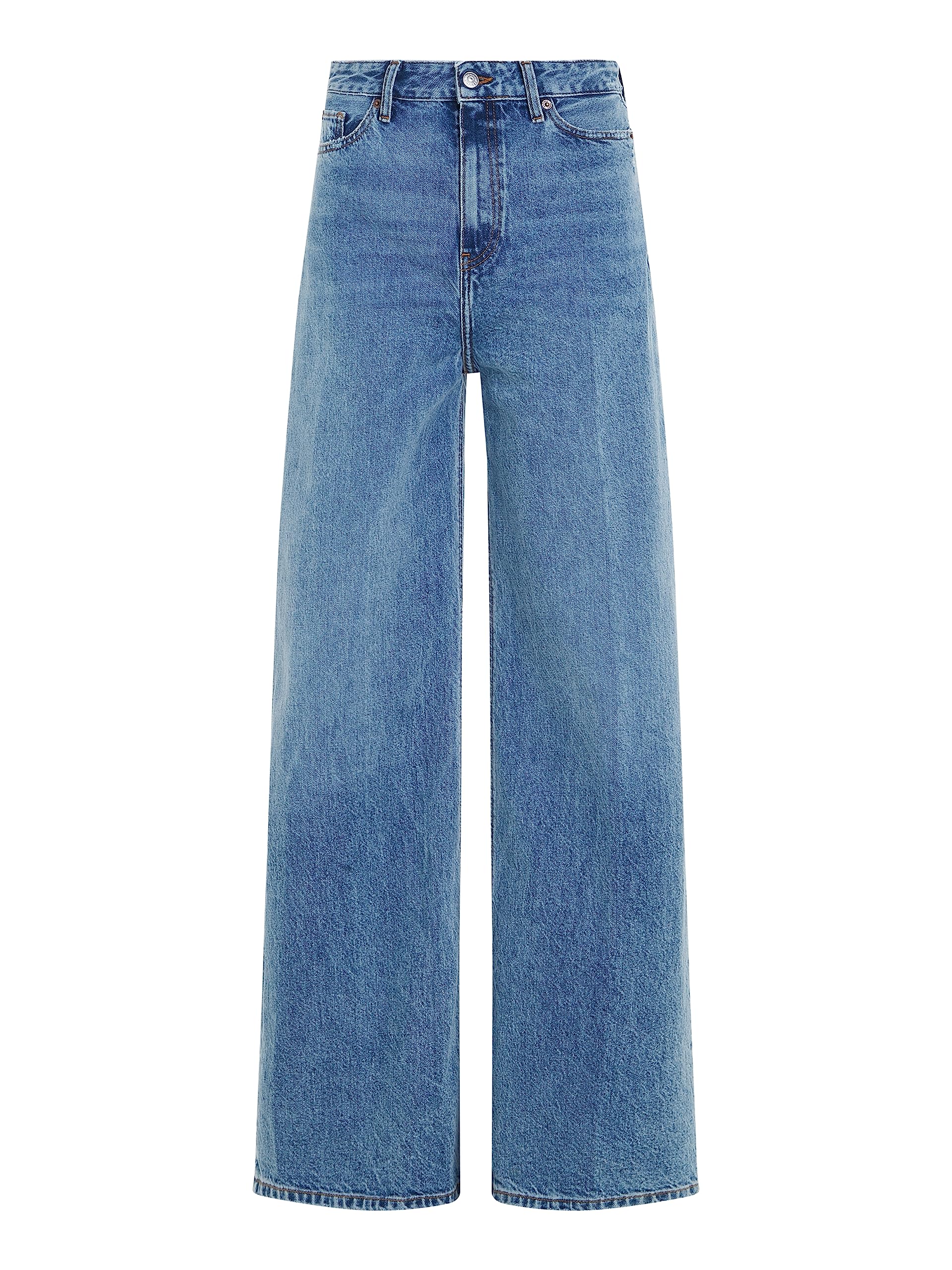 Tommy Hilfiger Wide Leg HW Joey Ww0ww39634 - Pantalones de Mezclilla Mujer