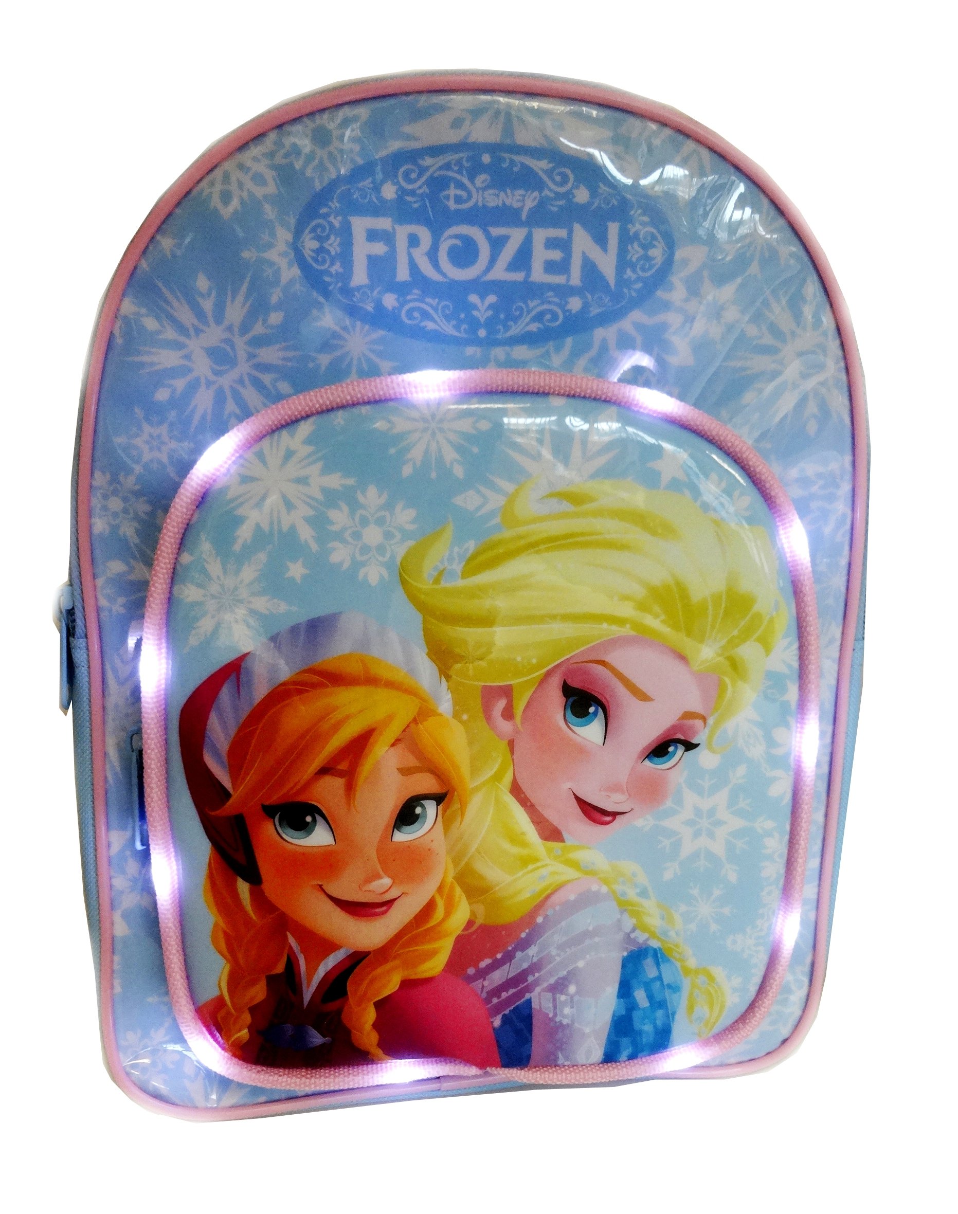 Buy Frozen Satchel School Backpack Elsa Anna Light Up LED Pink Online