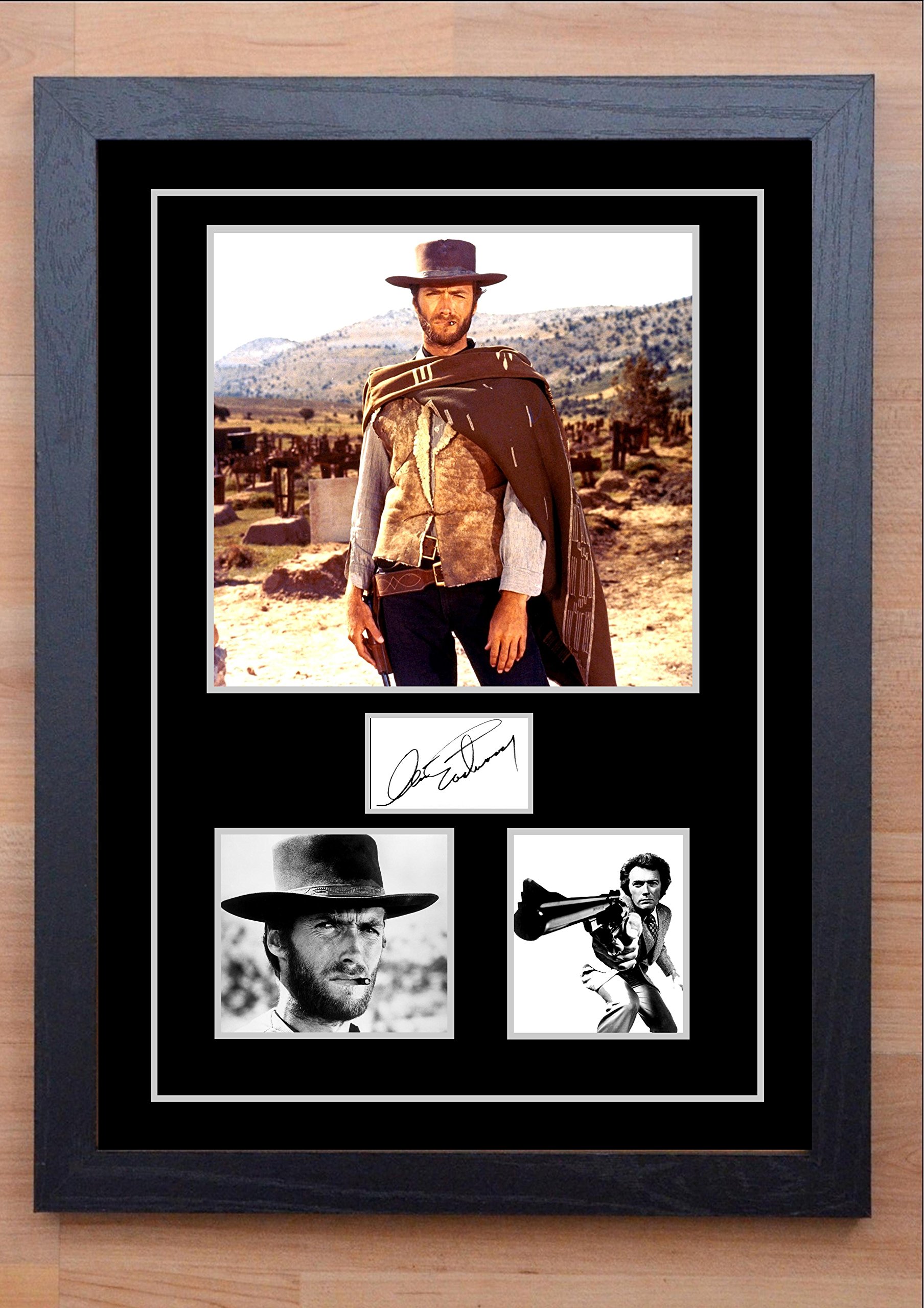 Mark Mountford Stunning Framed Clint Eastwood Autographed/Signed Print