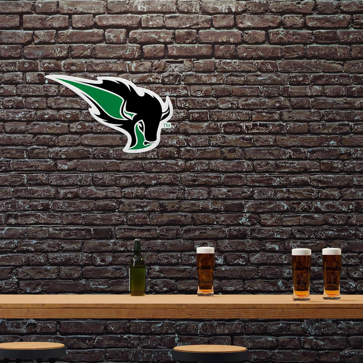 Rico Industries NCAA Oklahoma Baptist Bison Shape Cut Pennant - Home and Living Room Décor - Soft Felt EZ to Hang - Image 2