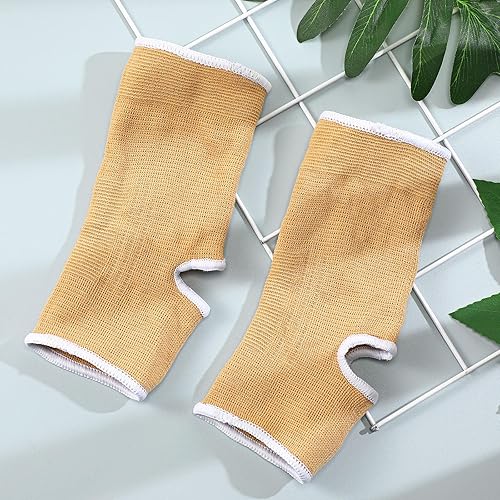 Vista 62 de Haysandy 4 Pieces/ 2 Pair Kids Ankle Support Brace Elastic Kids Compression Socks Knitted Ankle Sleeve for Jogging Running Fitness (Pink,5-10 Years)