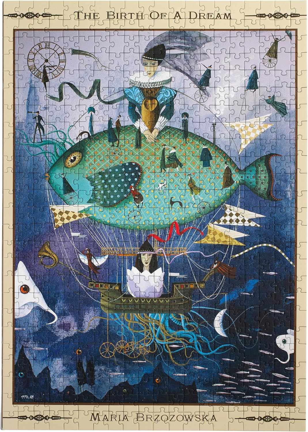 Art & Fable Puzzle Company The Birth of A Dream by Maria Brzozowska, 500 Piece Fine Artwork Premium Adult Jigsaw Puzzle