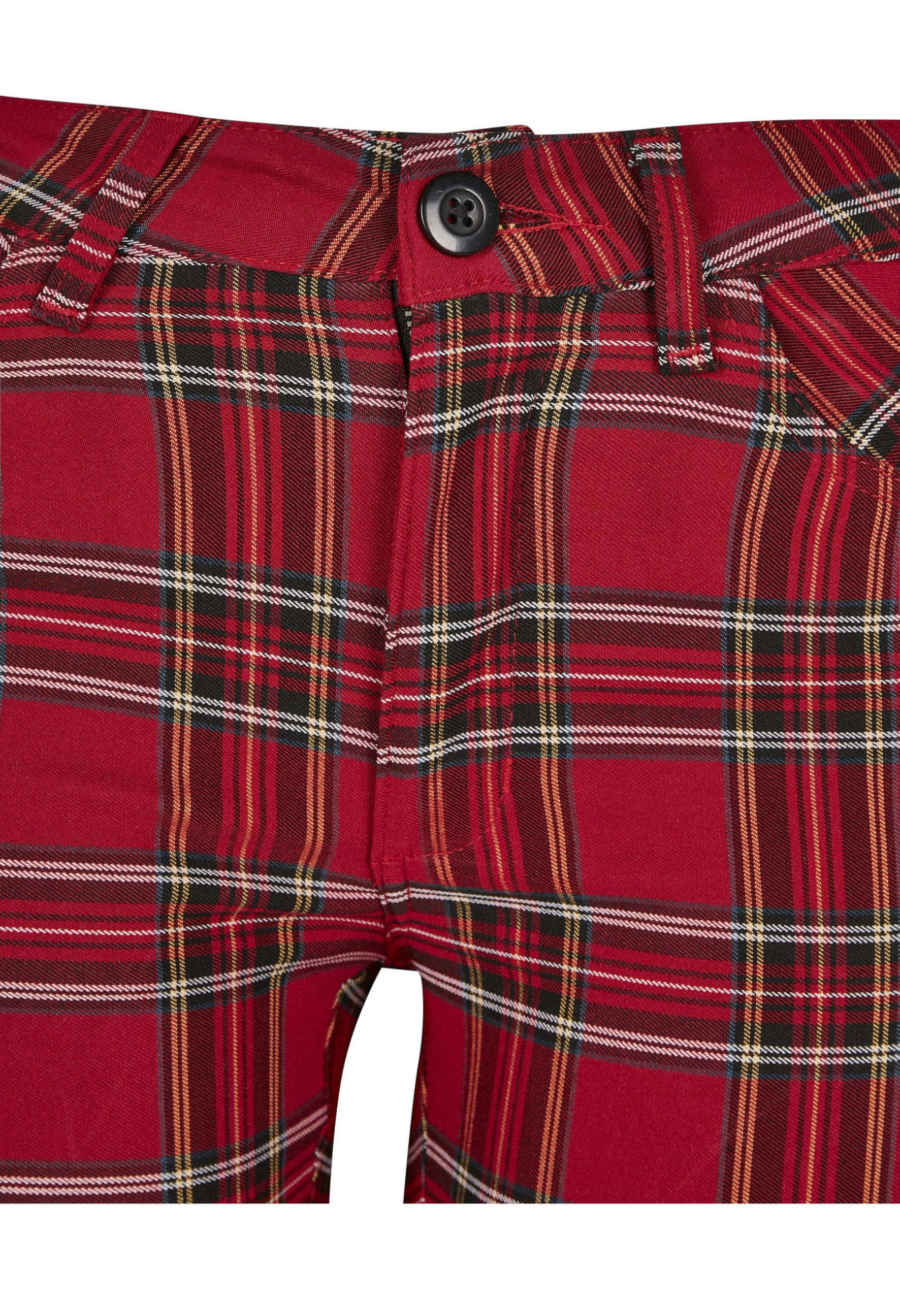 Urban Classics Damen Ladies Skinny Tartan Pants